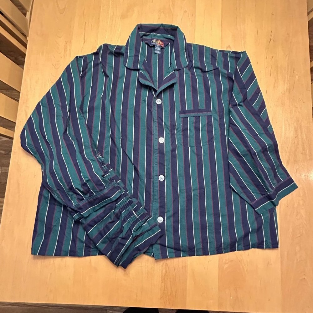 Men's pajamas, 3XL, shirt and pants, cotton and polyester